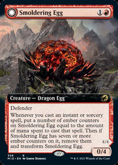 Smoldering Egg // Ashmouth Dragon (Extended Art) [Innistrad: Midnight Hunt] | Gear Gaming Fayetteville