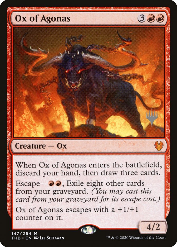 Ox of Agonas (Promo Pack) [Theros Beyond Death Promos] | Gear Gaming Fayetteville