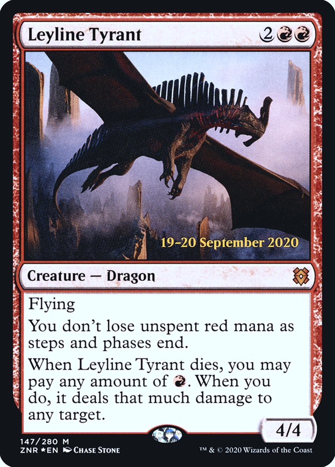 Leyline Tyrant [Zendikar Rising Prerelease Promos] | Gear Gaming Fayetteville