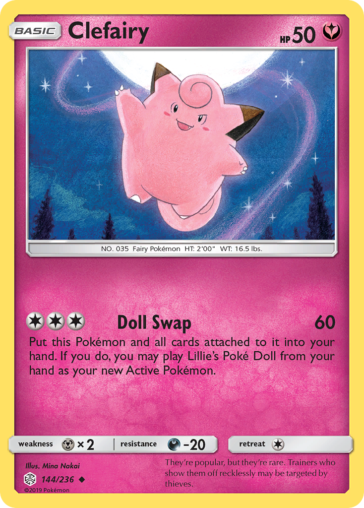 Clefairy (144/236) [Sun & Moon: Cosmic Eclipse] | Gear Gaming Fayetteville