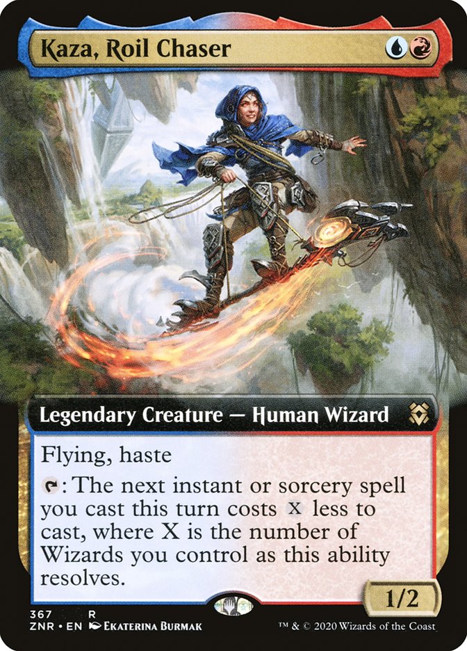 Kaza, Roil Chaser (Extended Art) [Zendikar Rising] | Gear Gaming Fayetteville