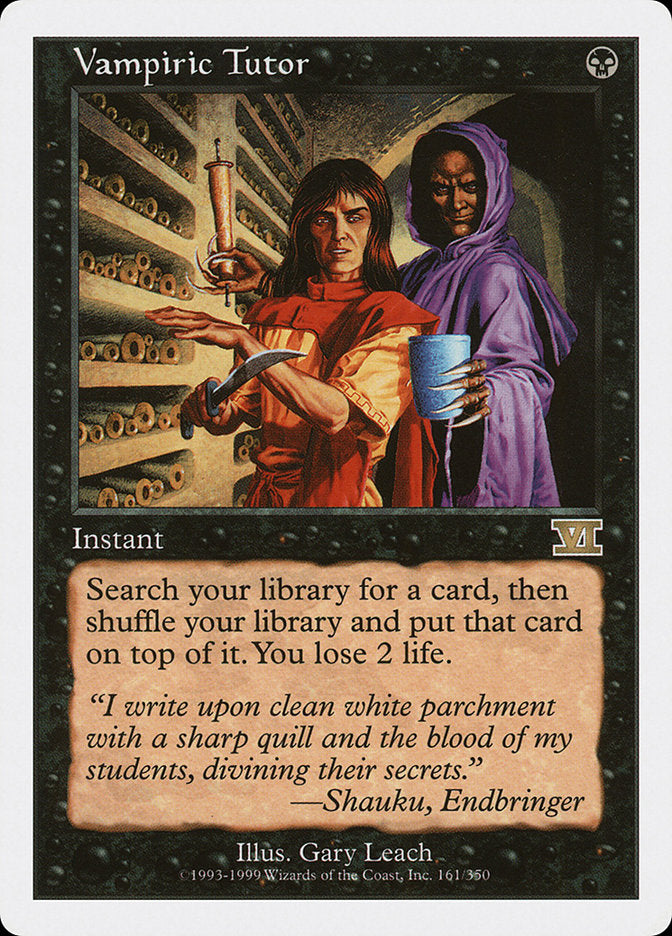 Vampiric Tutor [Classic Sixth Edition] | Gear Gaming Fayetteville