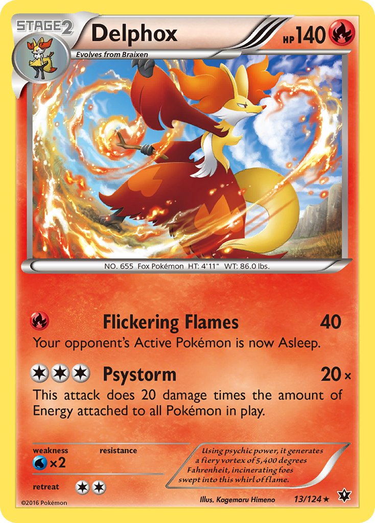 Delphox (13/124) (Theme Deck Exclusive) [XY: Fates Collide] | Gear Gaming Fayetteville