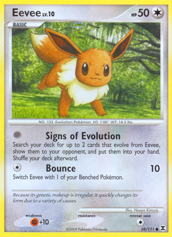 Eevee (59/111) [Platinum: Rising Rivals] | Gear Gaming Fayetteville