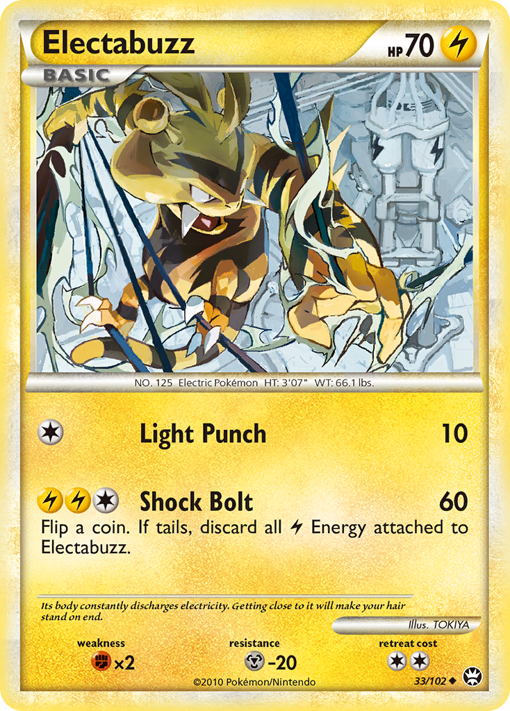 Electabuzz (33/102) [HeartGold & SoulSilver: Triumphant] | Gear Gaming Fayetteville