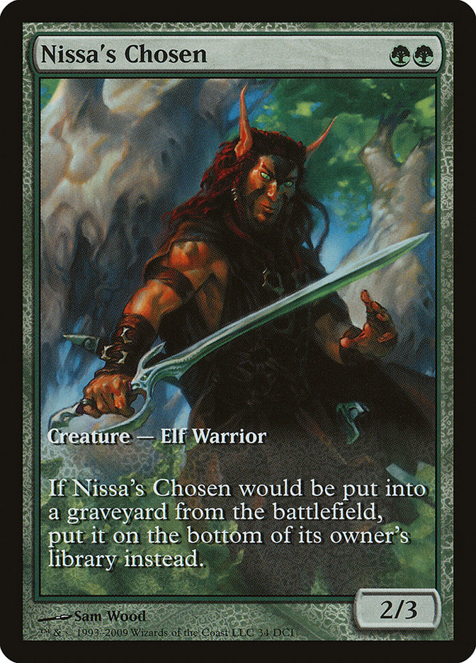 Nissa's Chosen (Game Day) (Extended Art) [Zendikar Promos] | Gear Gaming Fayetteville