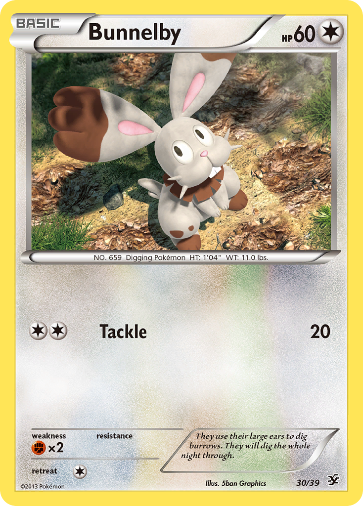 Bunnelby (30/39) [XY: Kalos Starter Set] | Gear Gaming Fayetteville