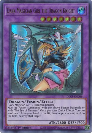 Dark Magician Girl the Dragon Knight (Alternate Art) (Purple) [DLCS-EN006] Ultra Rare | Gear Gaming Fayetteville