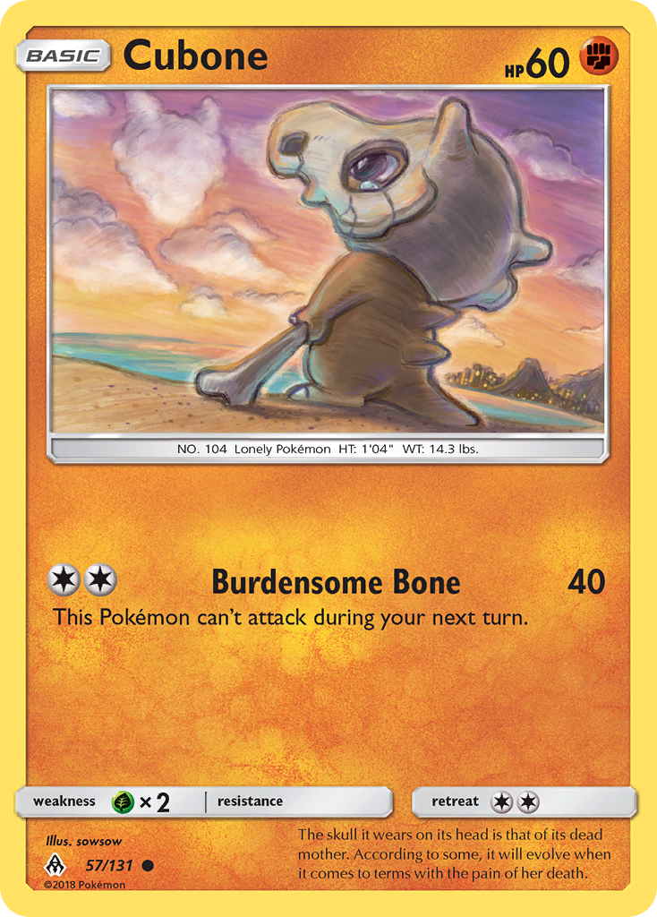 Cubone (57/131) [Sun & Moon: Forbidden Light] | Gear Gaming Fayetteville