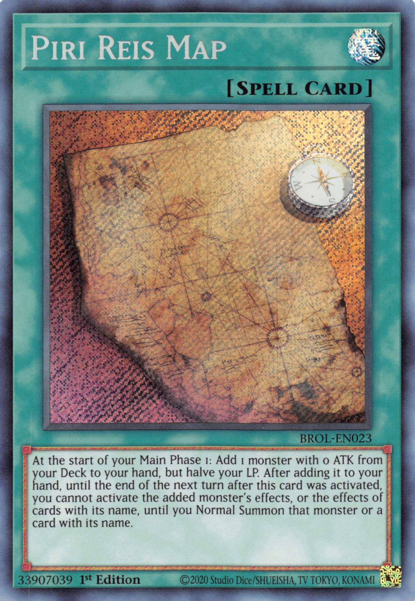 Piri Reis Map [BROL-EN023] Secret Rare | Gear Gaming Fayetteville