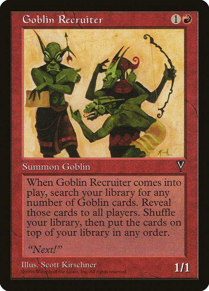 Goblin Recruiter [Visions] | Gear Gaming Fayetteville