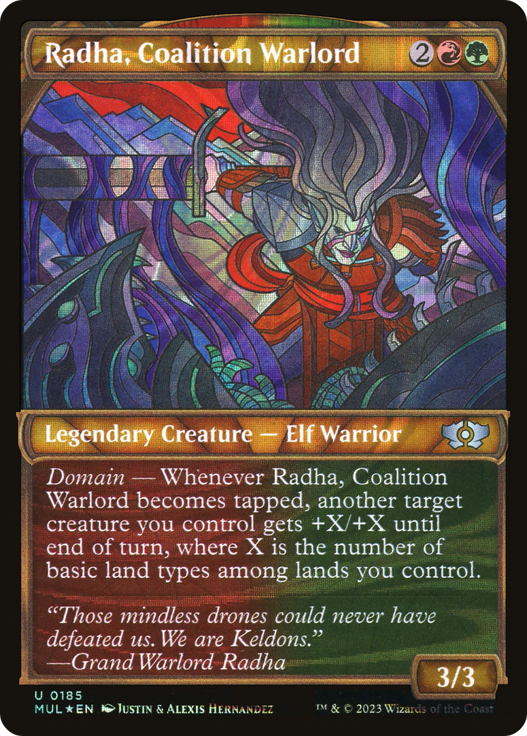 Radha, Coalition Warlord (Halo Foil) [Multiverse Legends] | Gear Gaming Fayetteville