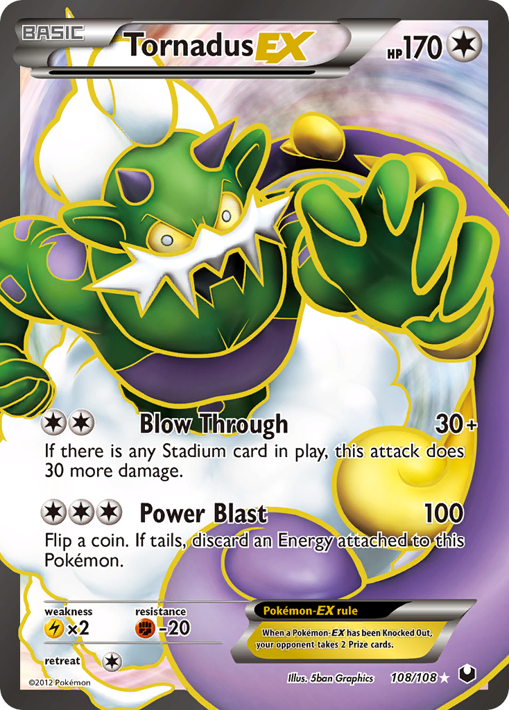 Tornadus EX (108/108) [Black & White: Dark Explorers] | Gear Gaming Fayetteville