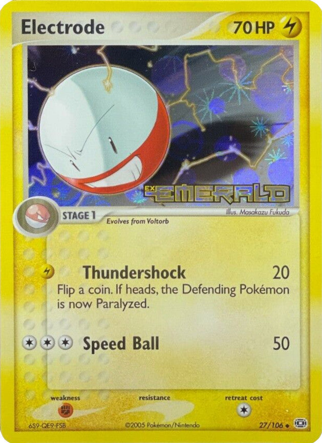 Electrode (27/106) (Stamped) [EX: Emerald] | Gear Gaming Fayetteville