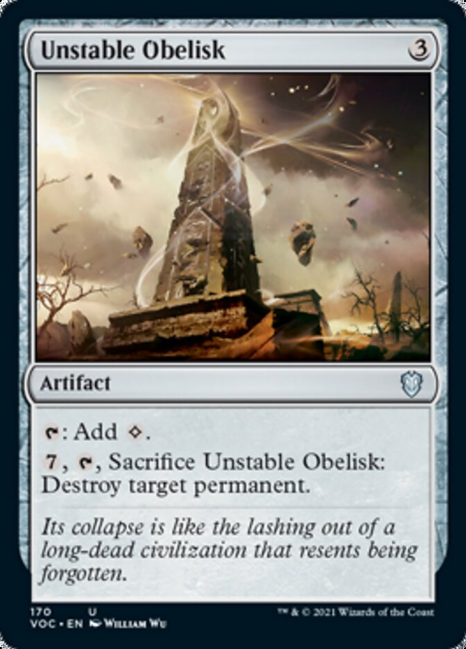 Unstable Obelisk [Innistrad: Crimson Vow Commander] | Gear Gaming Fayetteville