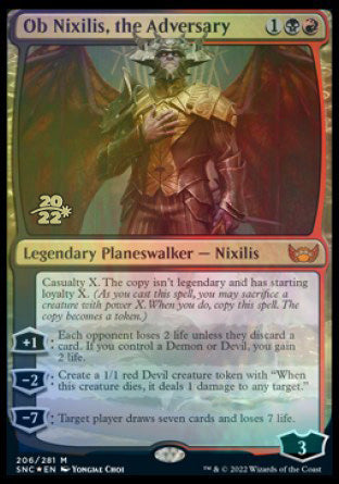 Ob Nixilis, the Adversary [Streets of New Capenna Prerelease Promos] | Gear Gaming Fayetteville