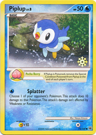 Piplup (72/100) [Countdown Calendar Promos] | Gear Gaming Fayetteville