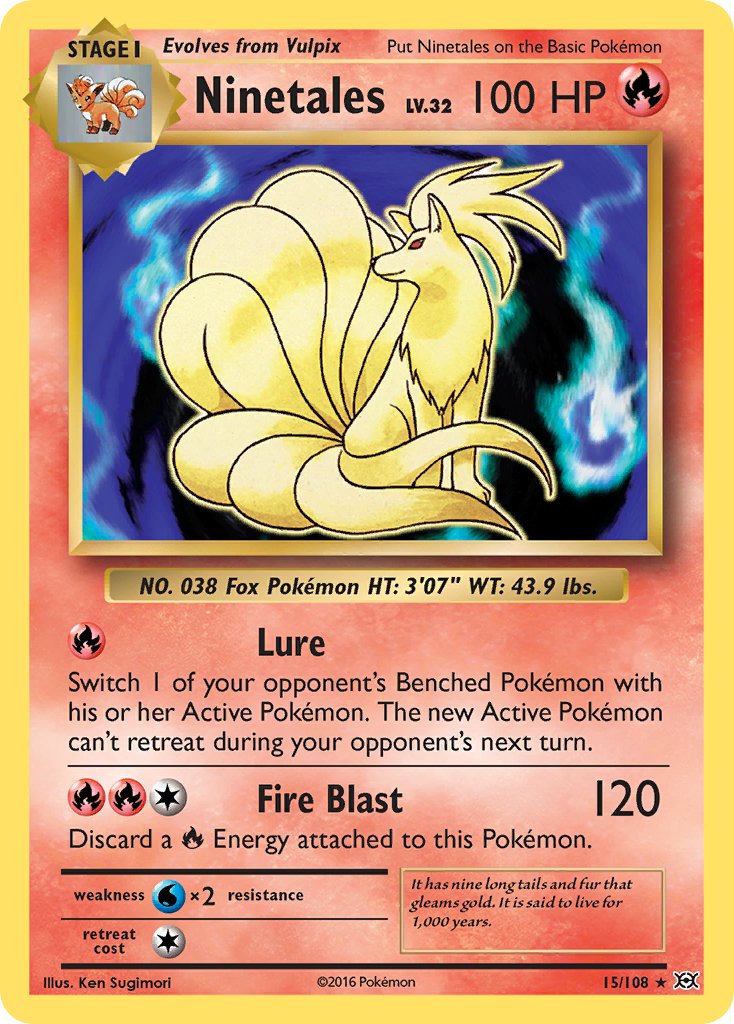 Ninetales (15/108) (Theme Deck Exclusive) [XY: Evolutions] | Gear Gaming Fayetteville