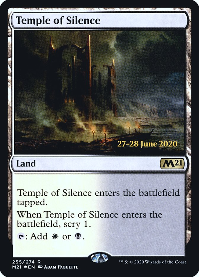 Temple of Silence [Core Set 2021 Prerelease Promos] | Gear Gaming Fayetteville
