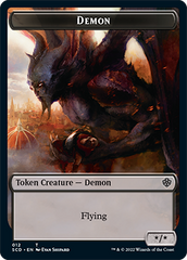 Demon // Demon Double-Sided Token [Starter Commander Decks] | Gear Gaming Fayetteville