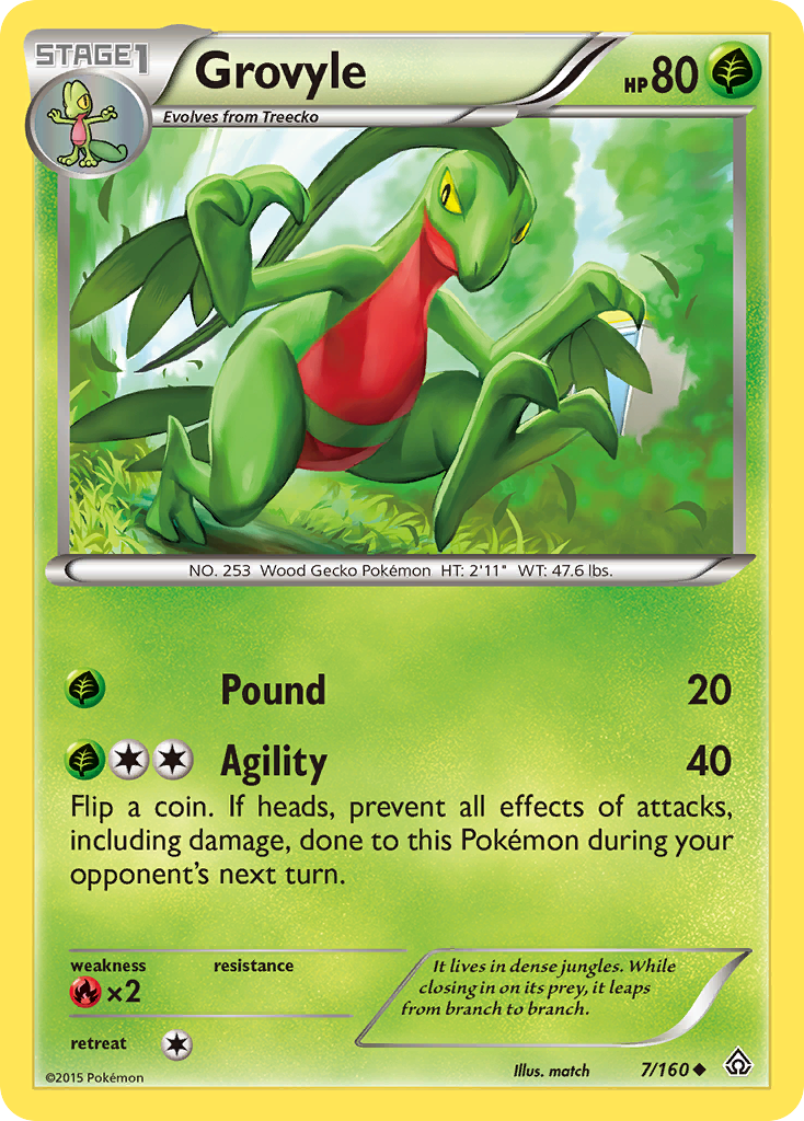 Grovyle (7/160) [XY: Primal Clash] | Gear Gaming Fayetteville