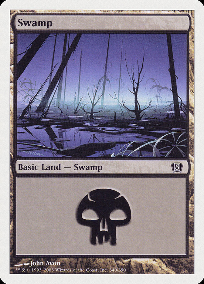 Swamp (340) [Eighth Edition] | Gear Gaming Fayetteville