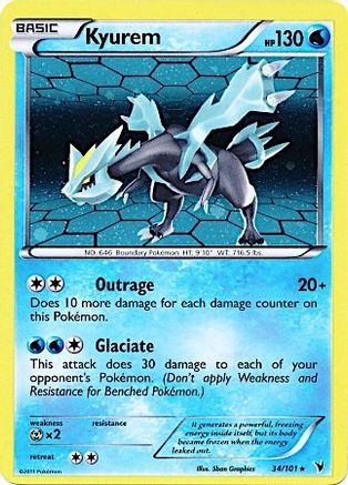 Kyurem (34/101) (Cosmos Holo) [Black & White: Noble Victories] | Gear Gaming Fayetteville