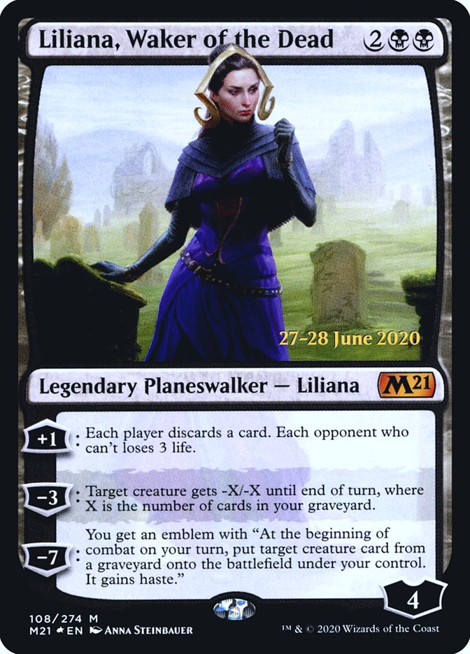 Liliana, Waker of the Dead [Core Set 2021 Prerelease Promos] | Gear Gaming Fayetteville