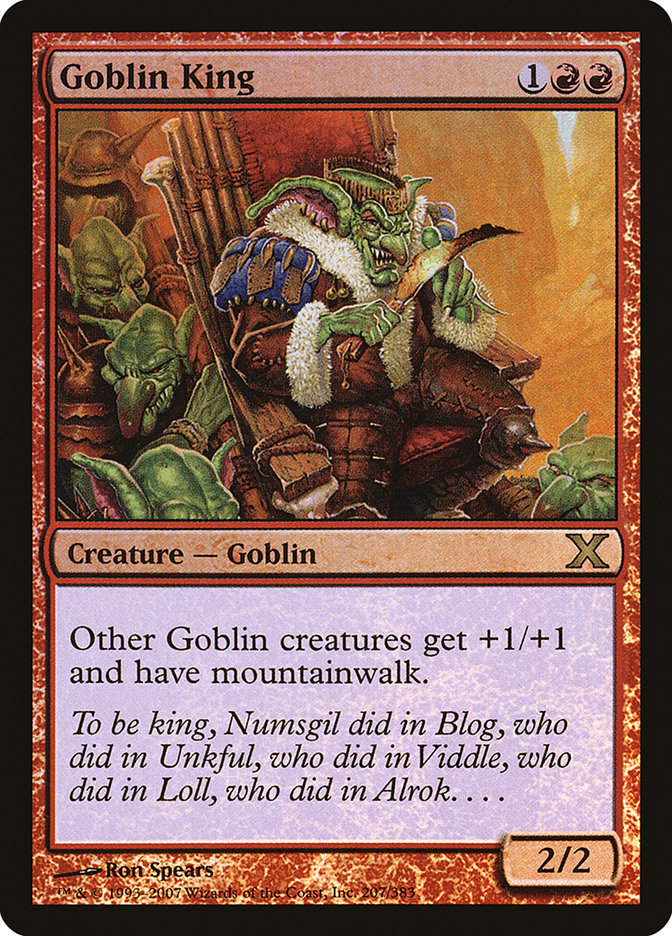 Goblin King (Premium Foil) [Tenth Edition] | Gear Gaming Fayetteville