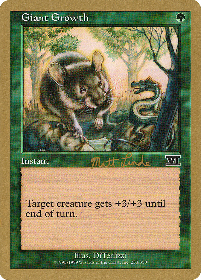 Giant Growth (Matt Linde) [World Championship Decks 1999] | Gear Gaming Fayetteville