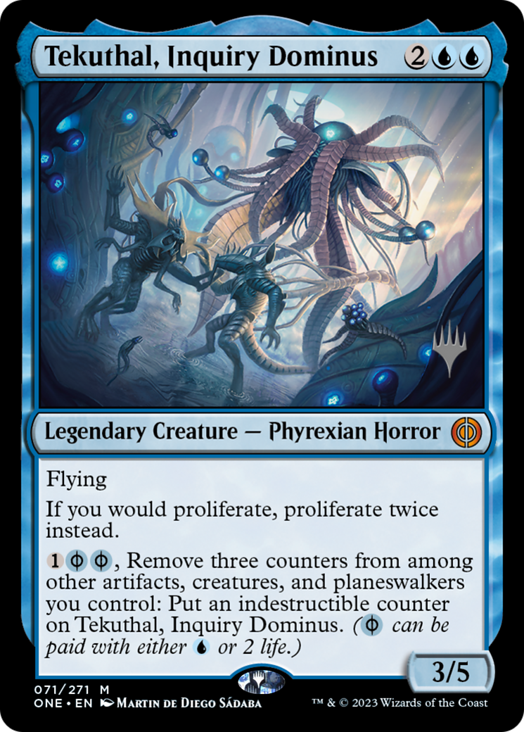 Tekuthal, Inquiry Dominus (Promo Pack) [Phyrexia: All Will Be One Promos] | Gear Gaming Fayetteville