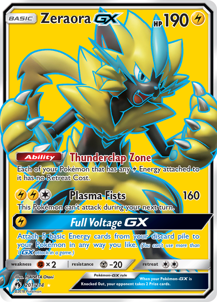 Zeraora GX (201/214) [Sun & Moon: Lost Thunder] | Gear Gaming Fayetteville