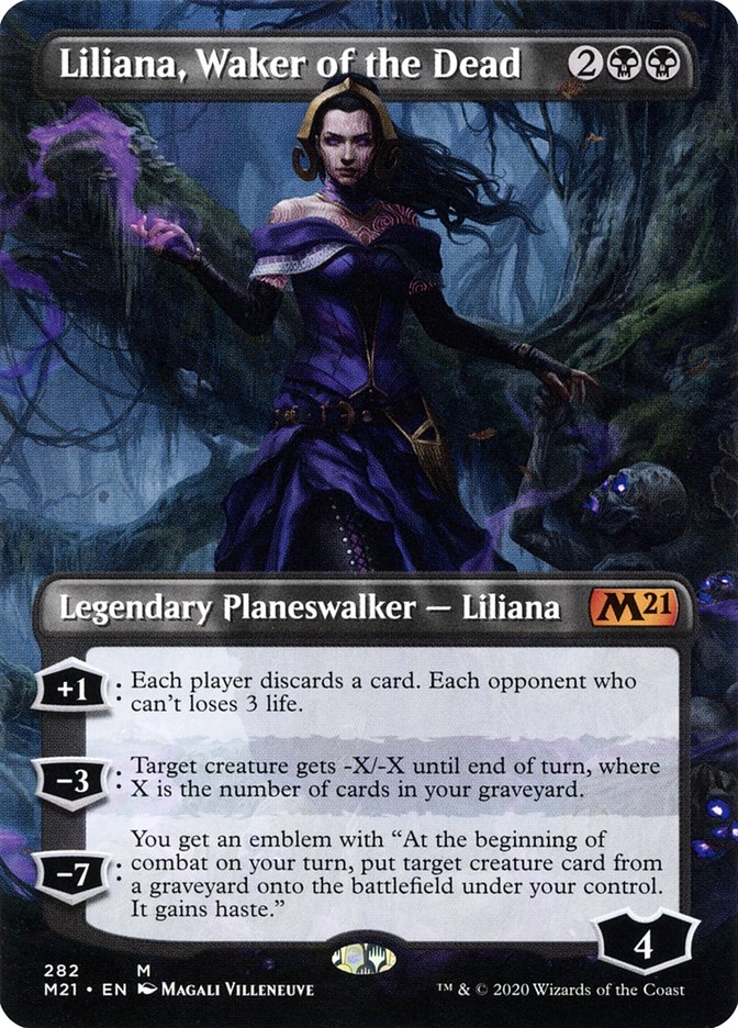 Liliana, Waker of the Dead (Borderless) [Core Set 2021] | Gear Gaming Fayetteville