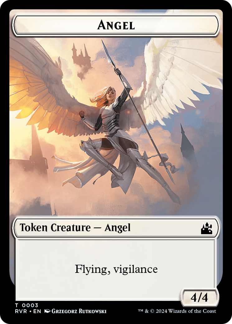 Angel Token (0003) [Ravnica Remastered Tokens] | Gear Gaming Fayetteville