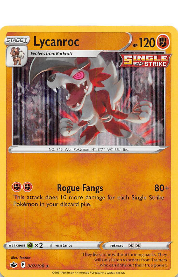 Lycanroc (087/198) [Sword & Shield: Chilling Reign] | Gear Gaming Fayetteville