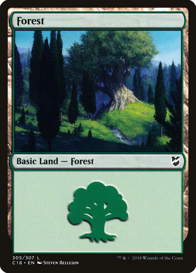 Forest (305) [Commander 2018] | Gear Gaming Fayetteville