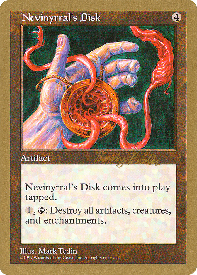 Nevinyrral's Disk (Randy Buehler) [World Championship Decks 1998] | Gear Gaming Fayetteville