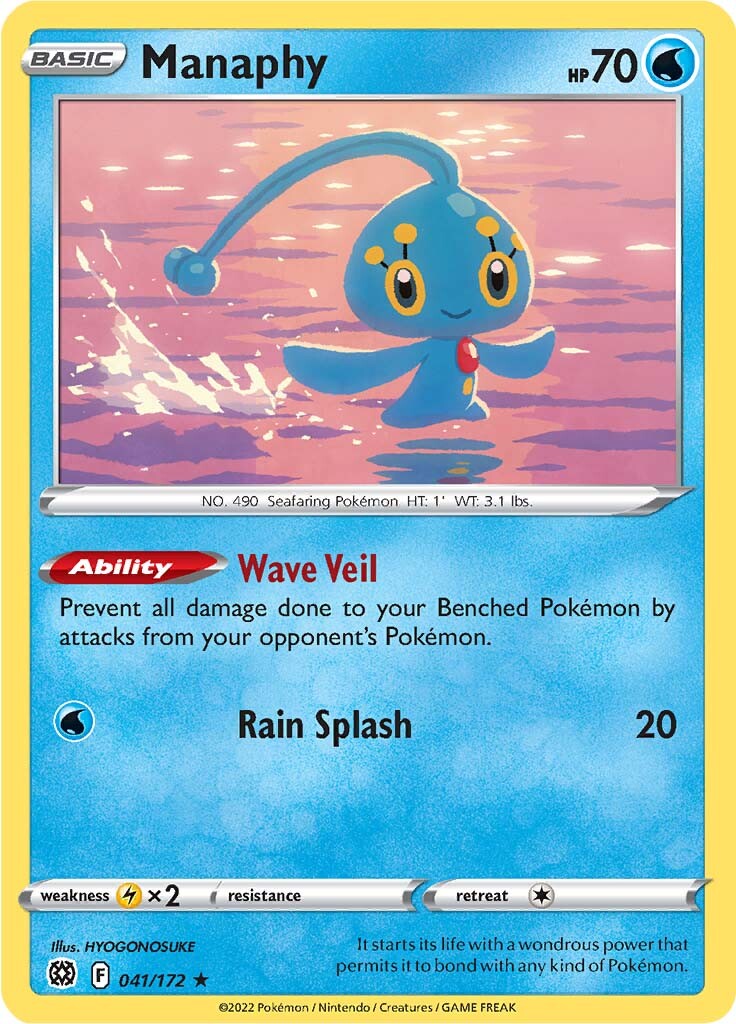 Manaphy (041/172) [Sword & Shield: Brilliant Stars] | Gear Gaming Fayetteville