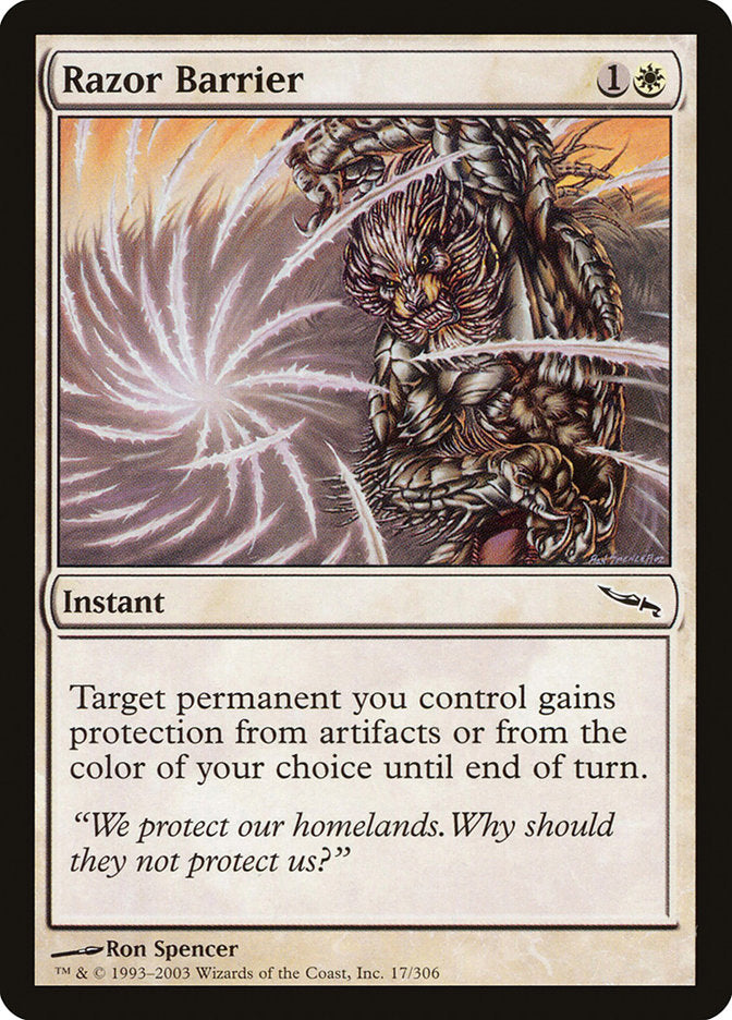 Razor Barrier [Mirrodin] | Gear Gaming Fayetteville