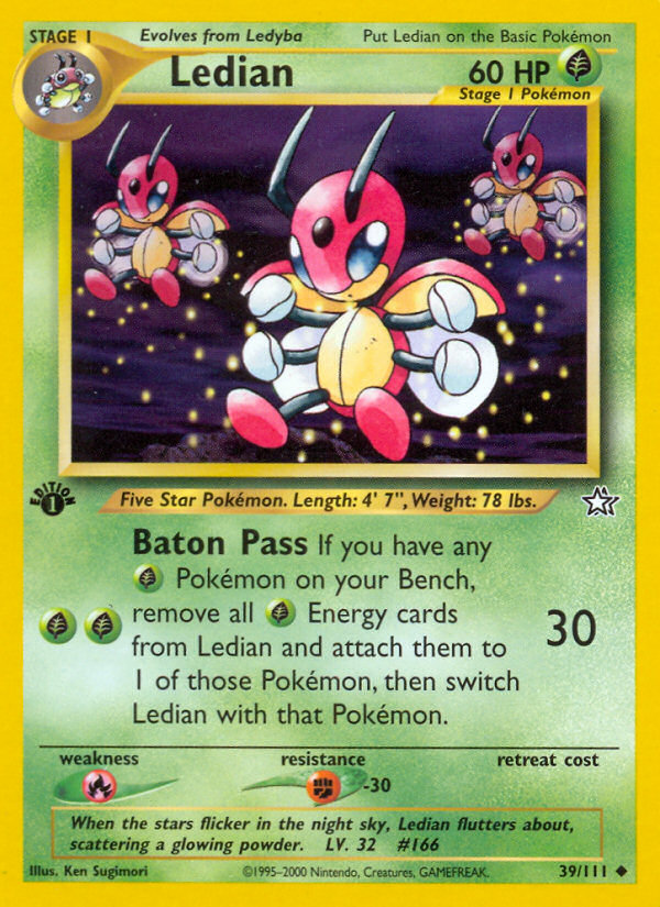 Ledian (39/111) [Neo Genesis 1st Edition] | Gear Gaming Fayetteville