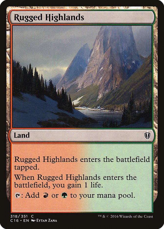 Rugged Highlands [Commander 2016] | Gear Gaming Fayetteville