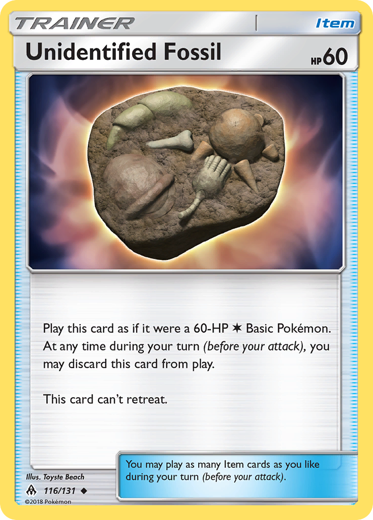 Unidentified Fossil (116/131) [Sun & Moon: Forbidden Light] | Gear Gaming Fayetteville