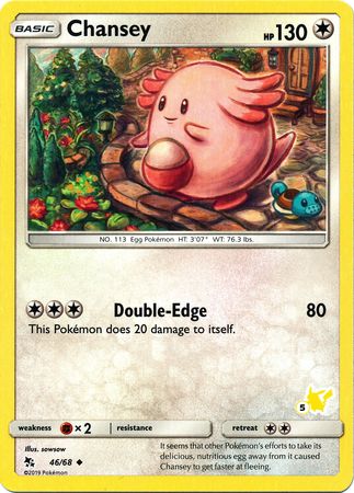 Chansey (46/68) (Pikachu Stamp #5) [Battle Academy 2020] | Gear Gaming Fayetteville