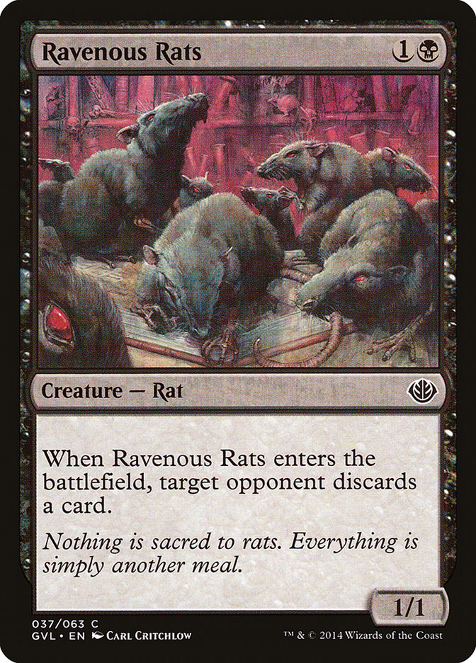 Ravenous Rats (Garruk vs. Liliana) [Duel Decks Anthology] | Gear Gaming Fayetteville