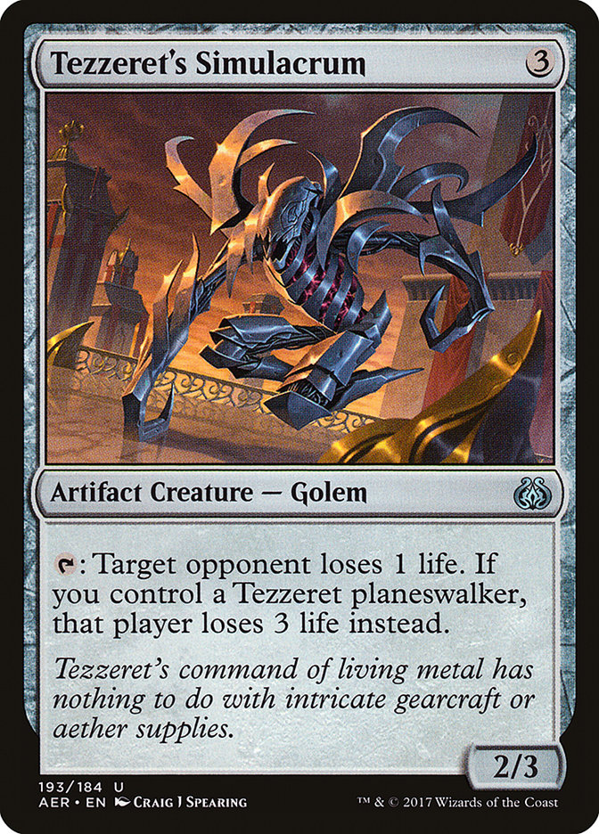 Tezzeret's Simulacrum [Aether Revolt] | Gear Gaming Fayetteville