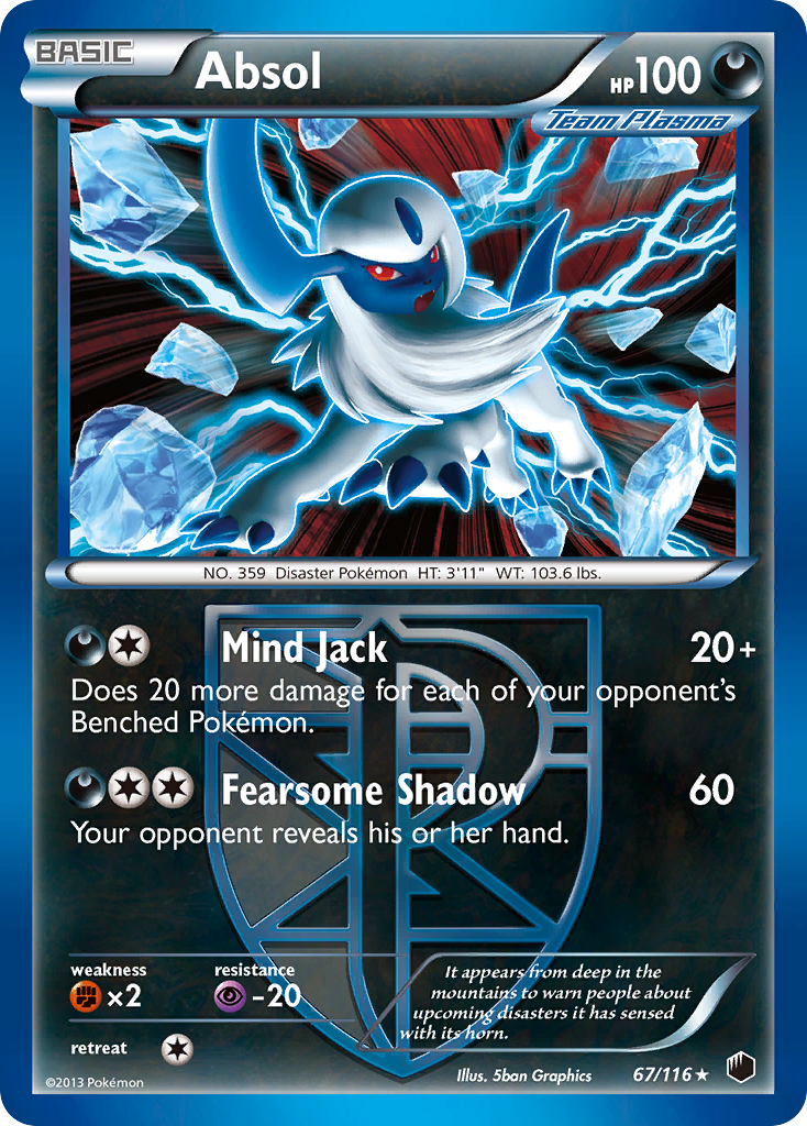 Absol (67/116) [Black & White: Plasma Freeze] | Gear Gaming Fayetteville