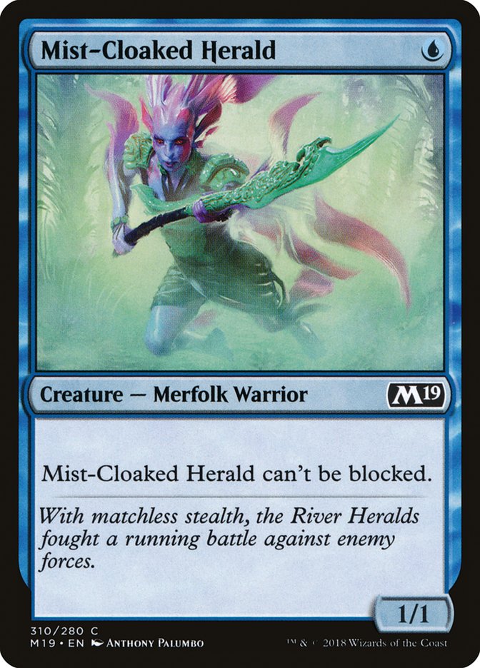 Mist-Cloaked Herald [Core Set 2019] | Gear Gaming Fayetteville