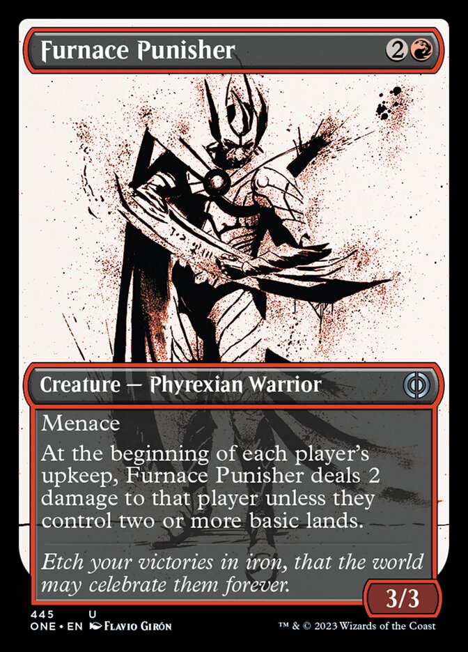 Furnace Punisher (Showcase Ichor Step-and-Compleat Foil) [Phyrexia: All Will Be One] | Gear Gaming Fayetteville