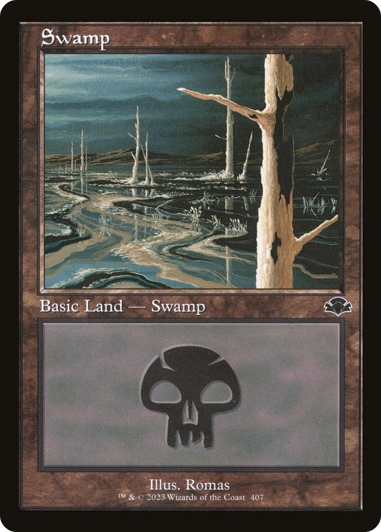 Swamp (407) (Retro) [Dominaria Remastered] | Gear Gaming Fayetteville