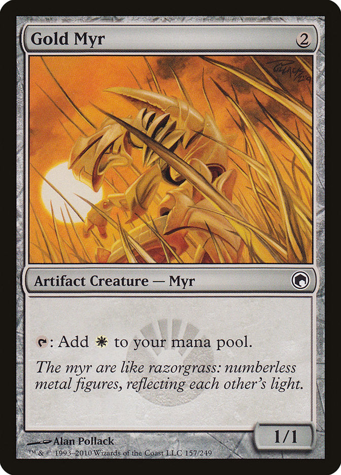 Gold Myr [Scars of Mirrodin] | Gear Gaming Fayetteville